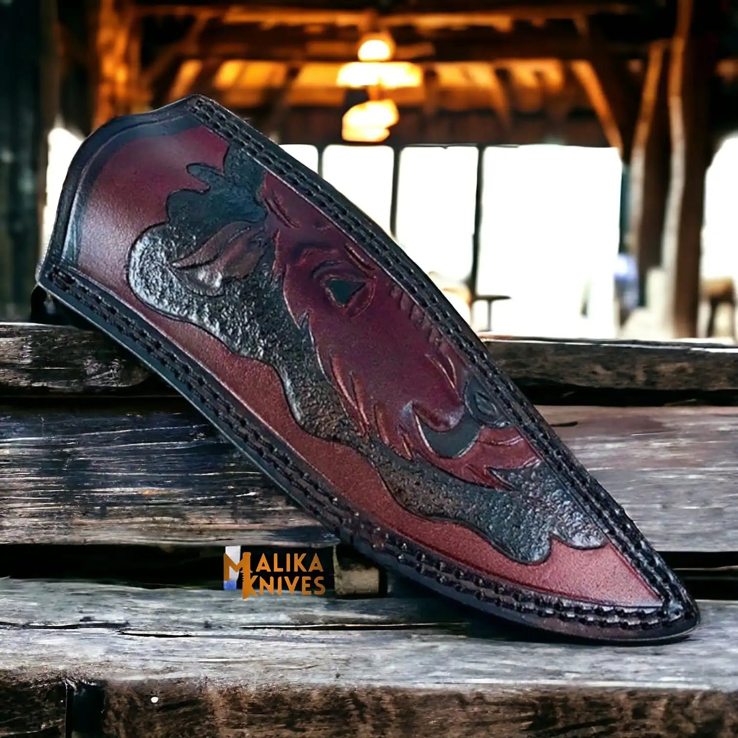 Hand forged D2 Hunting Knife - Ultimate Outdoor Companion-0354