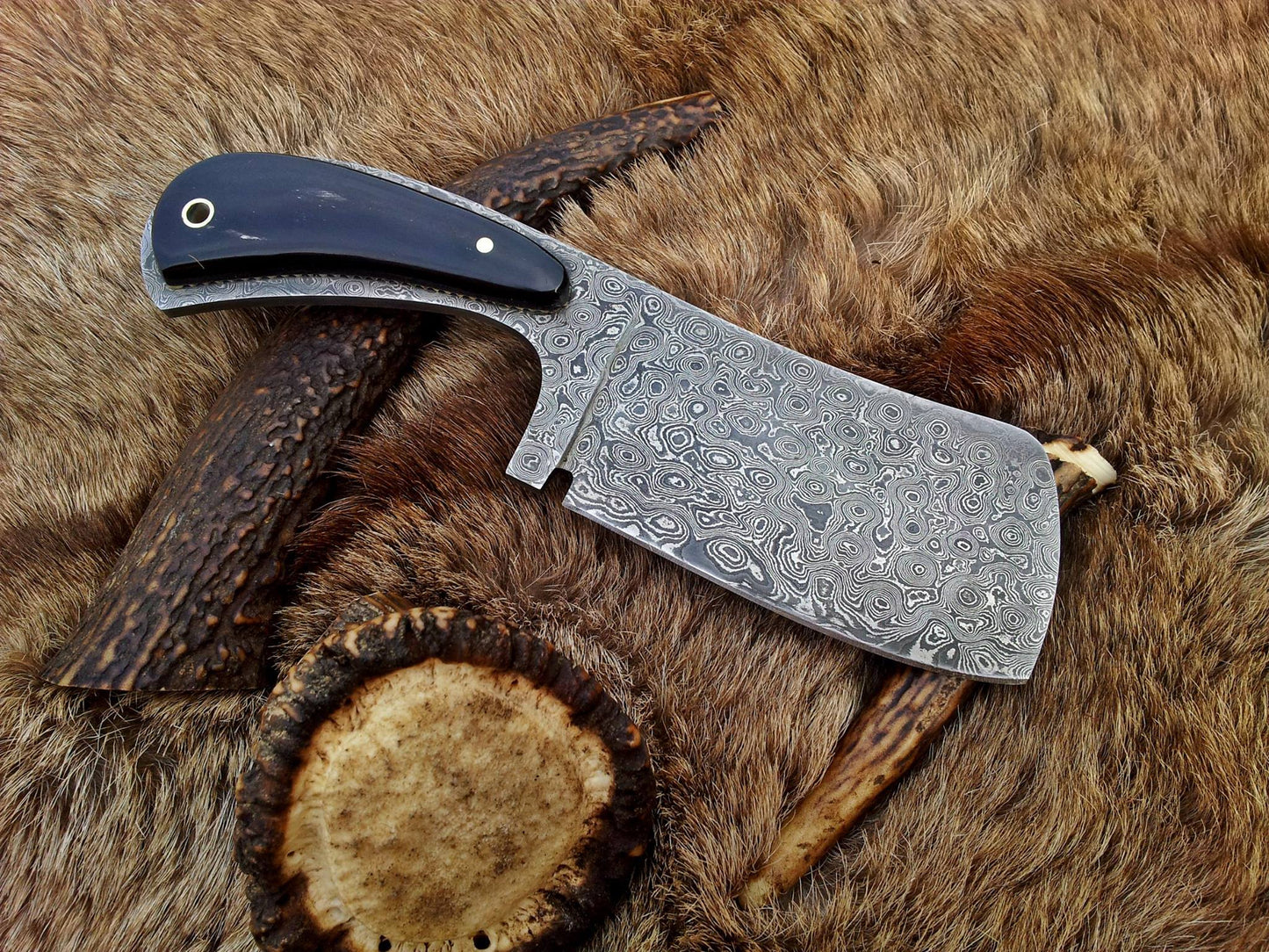 Damascus Hand Made Mini Cleaver Knife
