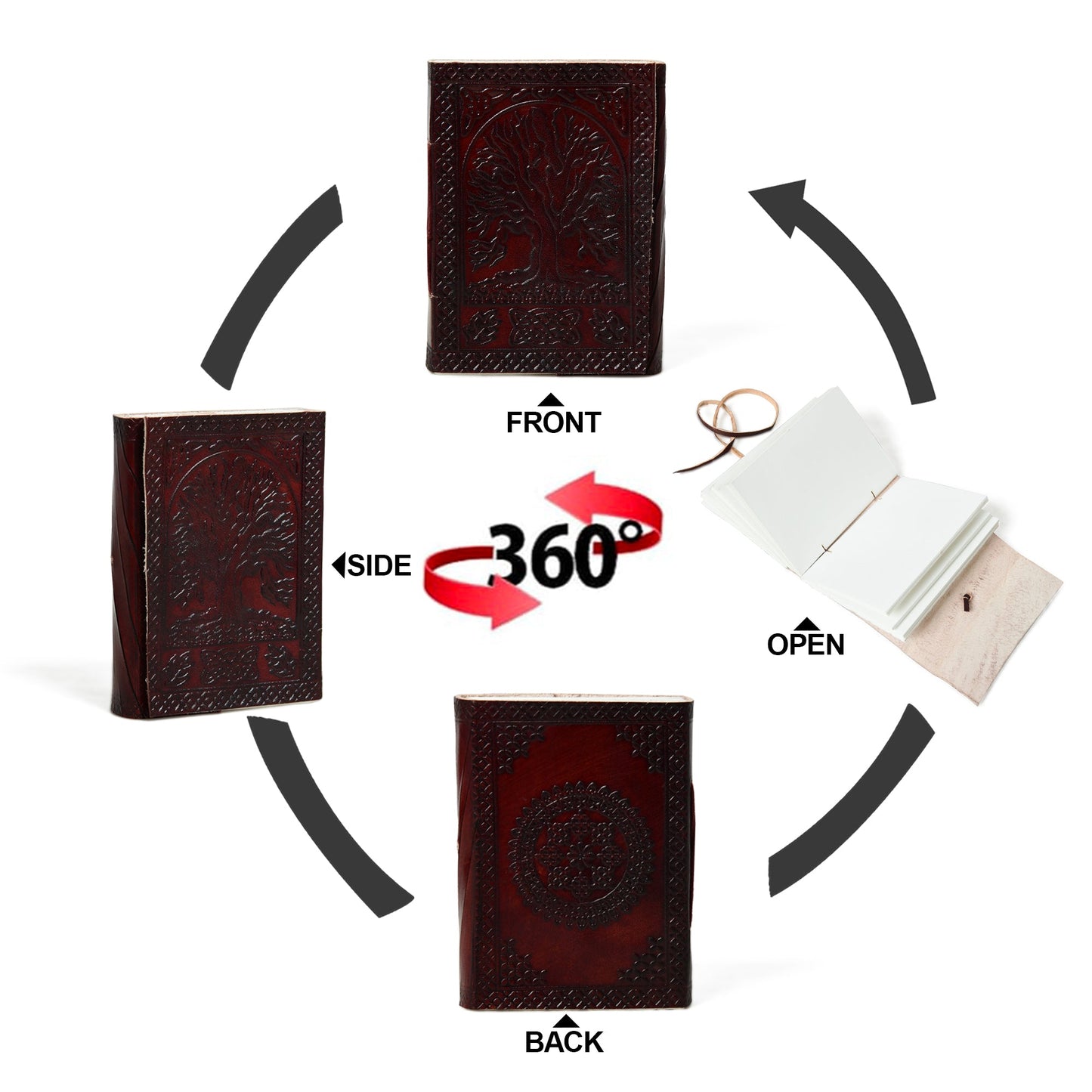 Nature's Wisdom Leather Journal