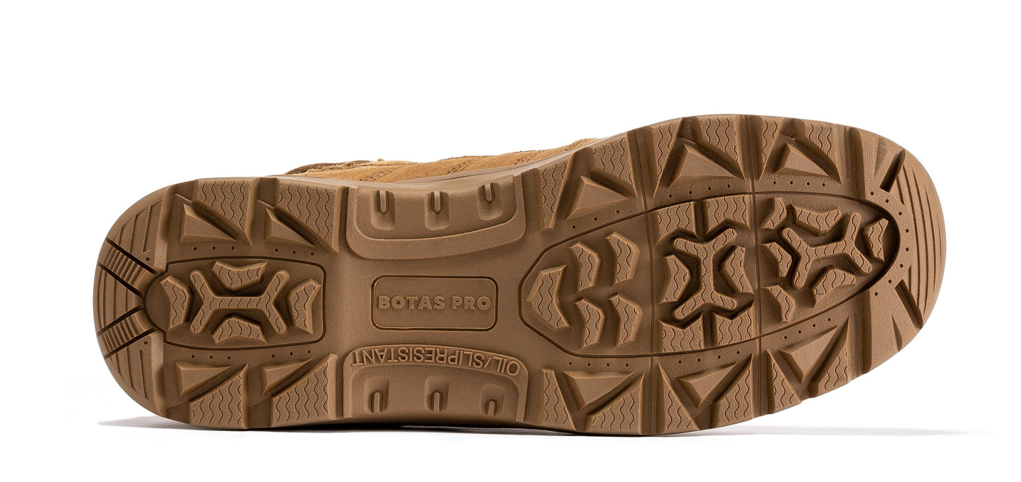 Botas Pro Coyote Men's 8 inch Side Zipper Rubber Sole Tactical Boots BMP110CT