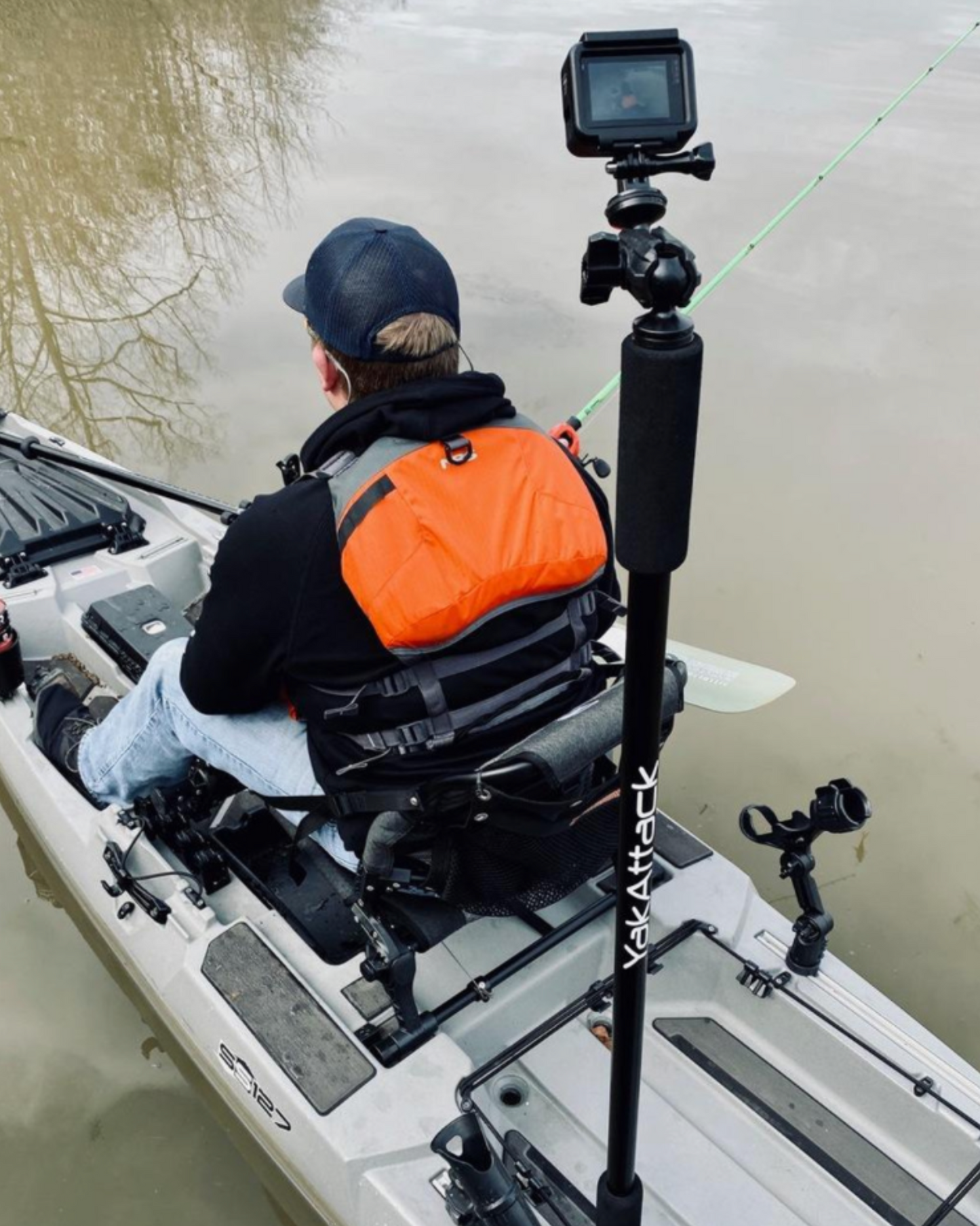 YakAttack BOOMSTICK PRO™ CAMERA MOUNT, Includes 1/4-20 Mount and GoPro Mount