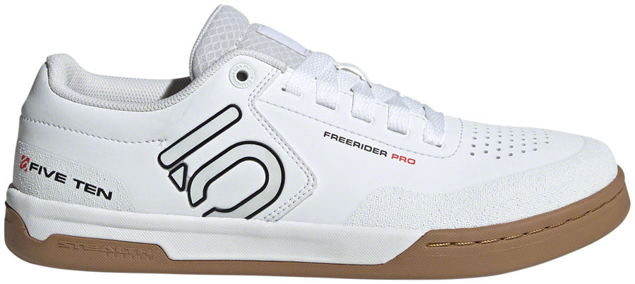 Five Ten Freerider Pro Flat Shoes - Men's FTWR White/Core Black/Red 11.5