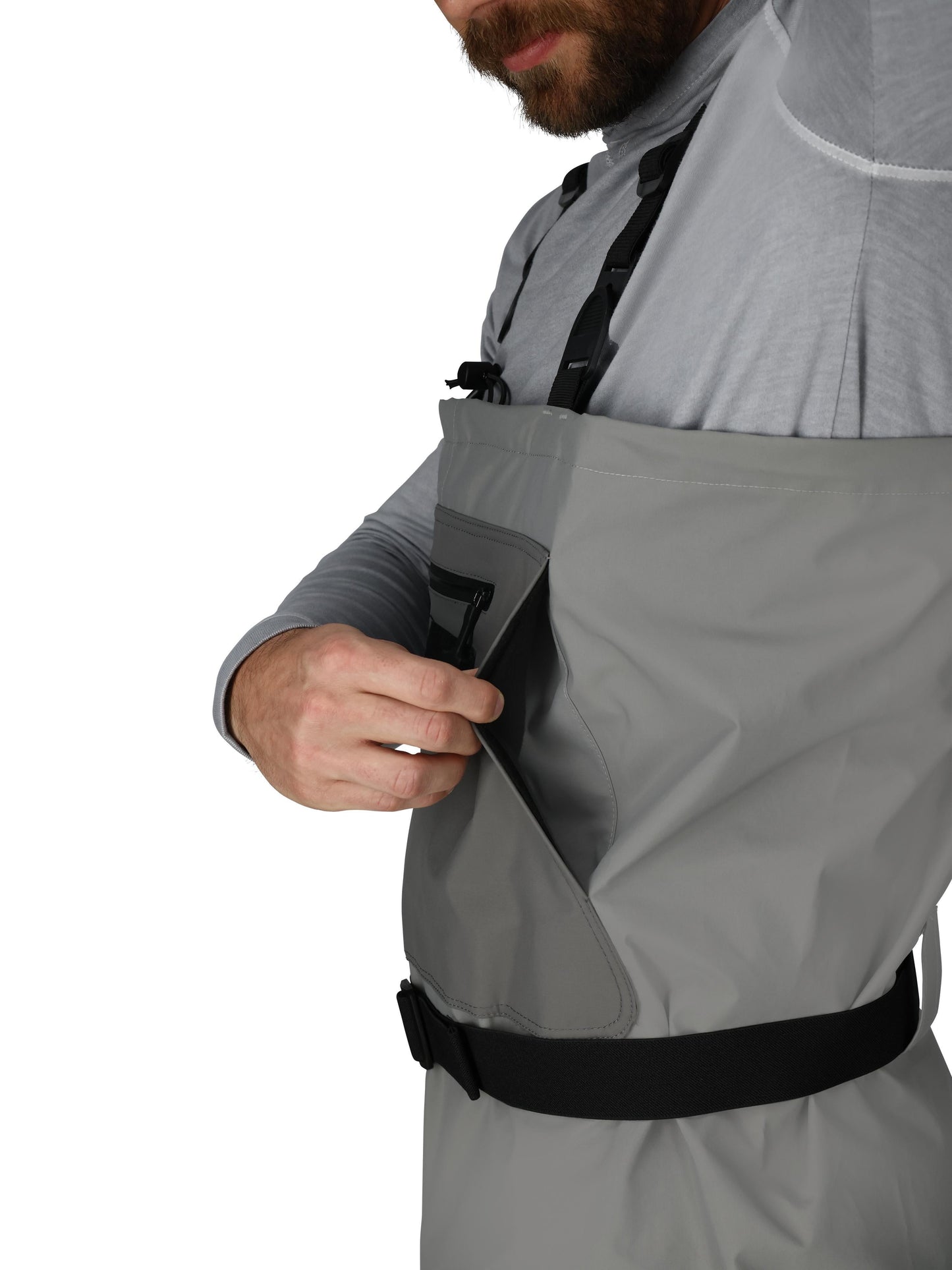 Men's Hellbender PRO Bootfoot Lug Sole Chest Wader | Gray