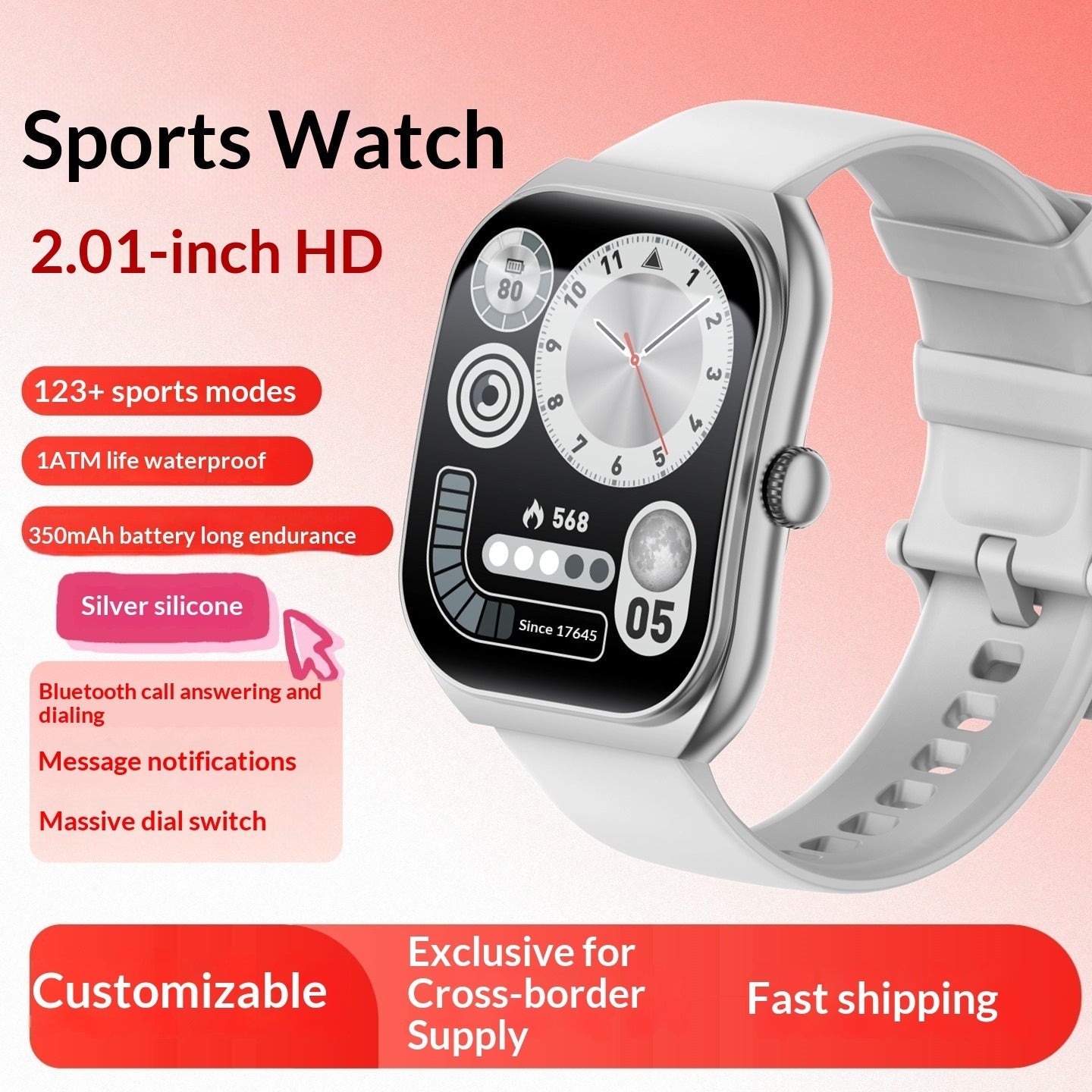 Men And Women's Sports Fitness Smartwatch