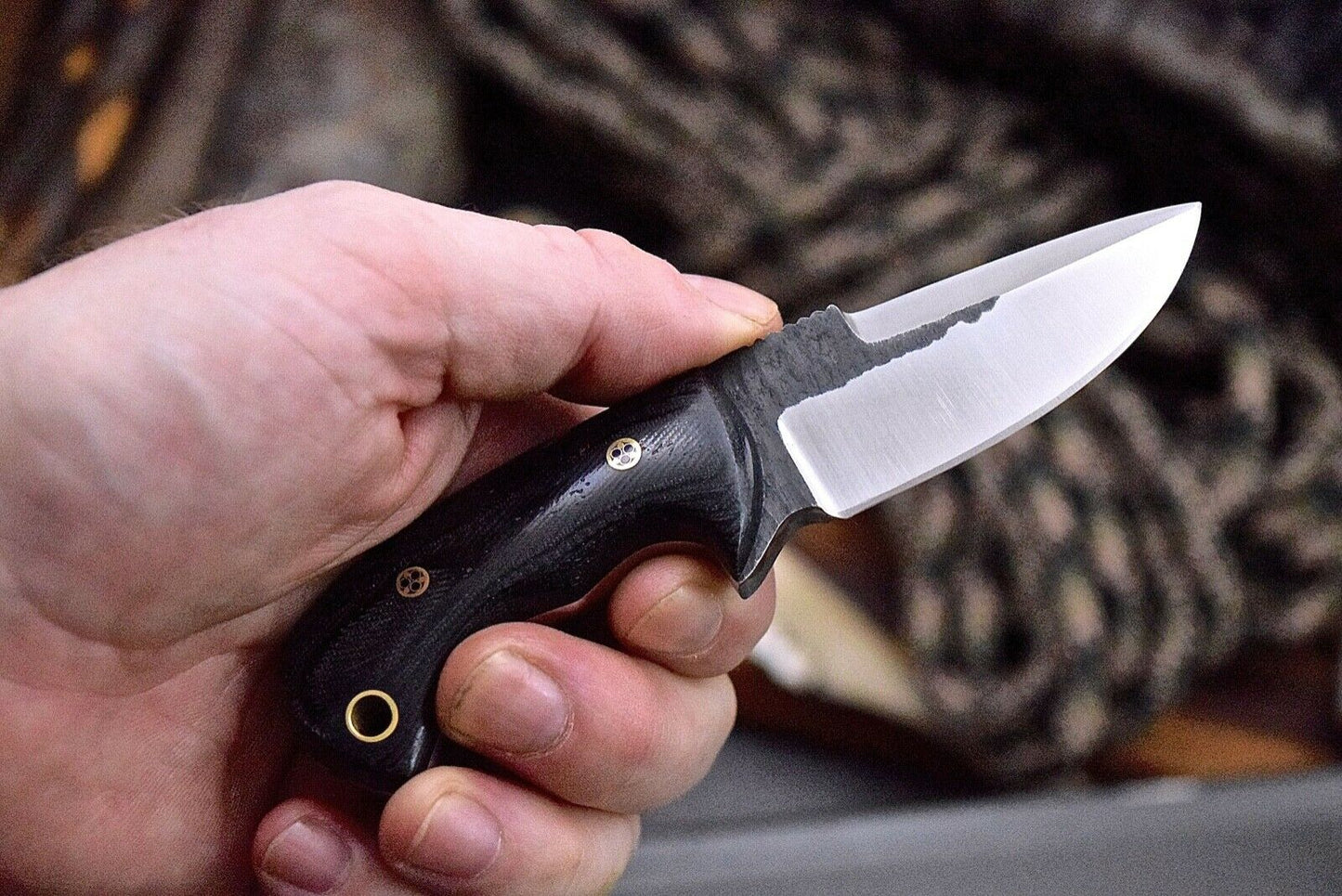 EDC Skinner Knife - VG10 Stainless Blade, Micarta G10 Scales - 5.375" Overall Length - KBS Knives Store