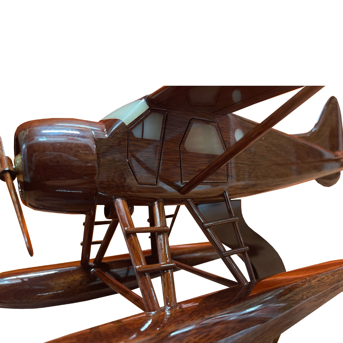DHC-2 ( DHC2 ) Dehavillan Beaver Mahogany Wood Desktop Airplane Model