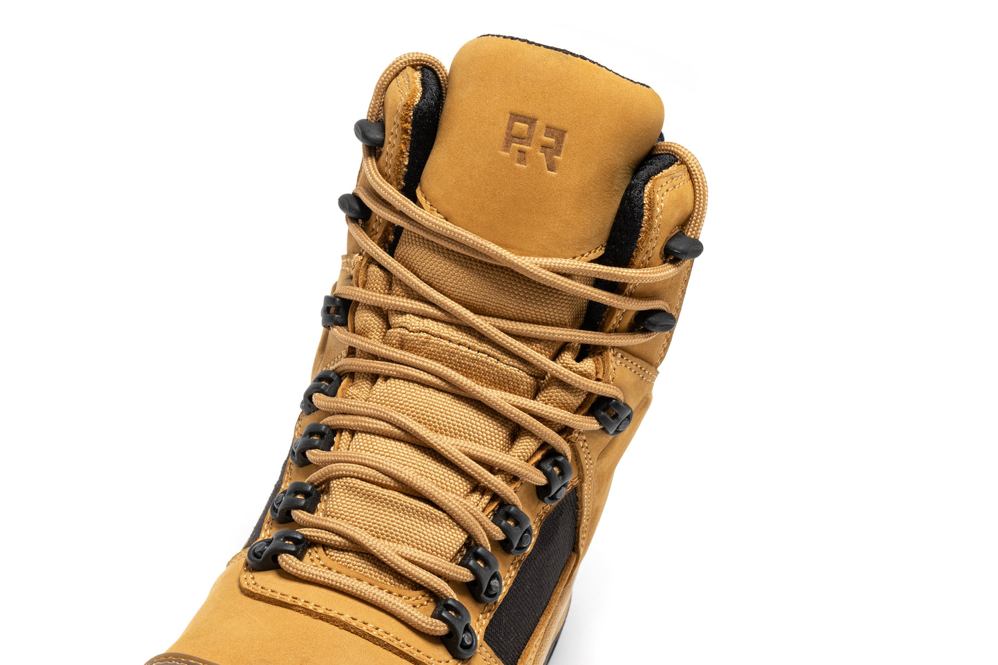 ROCKROOSTER Stowe Black 7 inch Composite Toe Leather Work Boots CP212BK