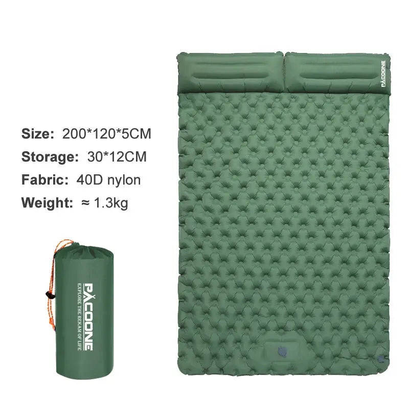 Outdoor Camping Double Inflatable Mattress Extra Wide