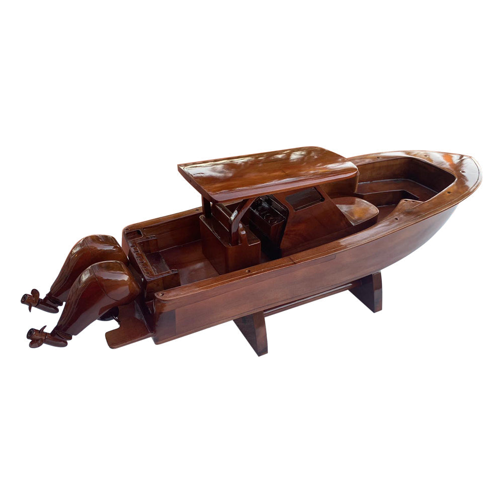 Scout 300 LFT boat Mahogany Wood Desktop Model