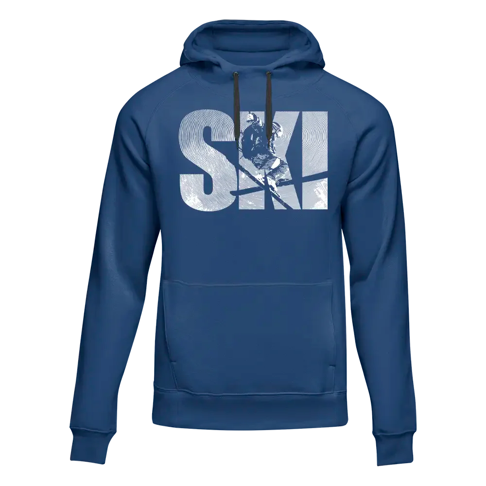 Ski Adult Fleece Hoodie