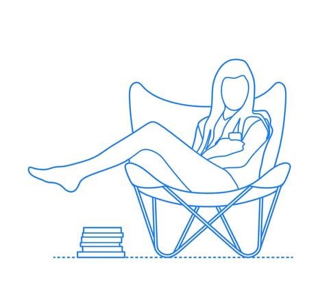 The Jet Black Butterfly Chair