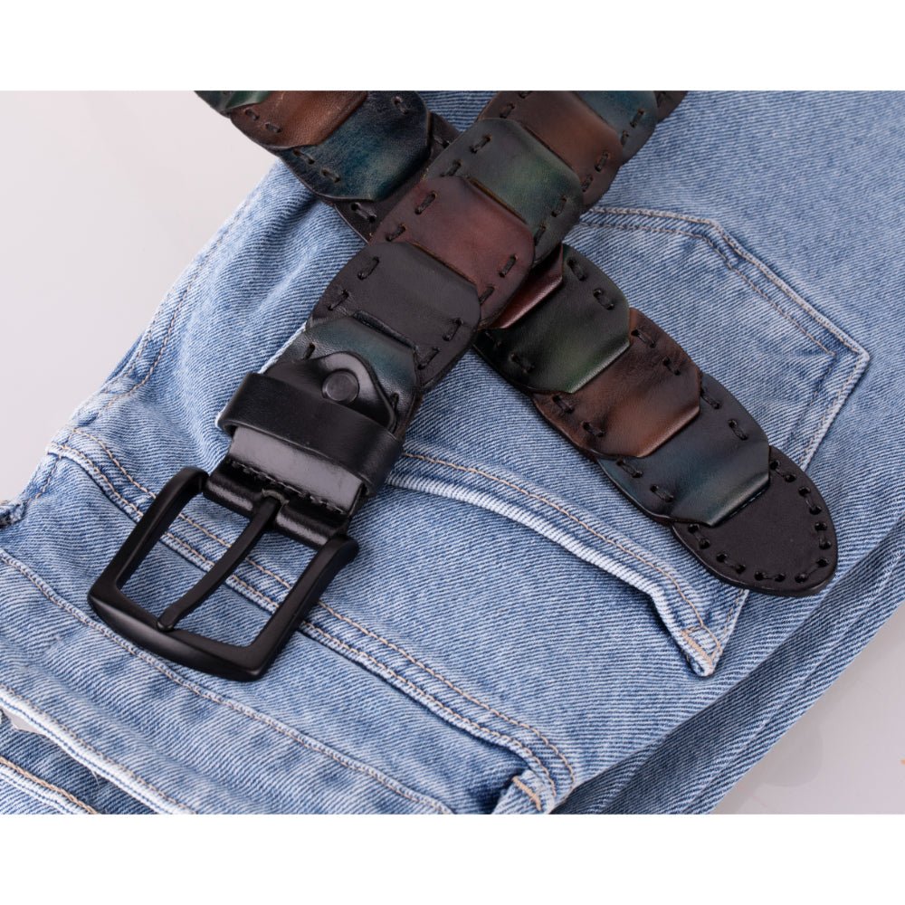 Bessemer Braided Leather Belt for Men