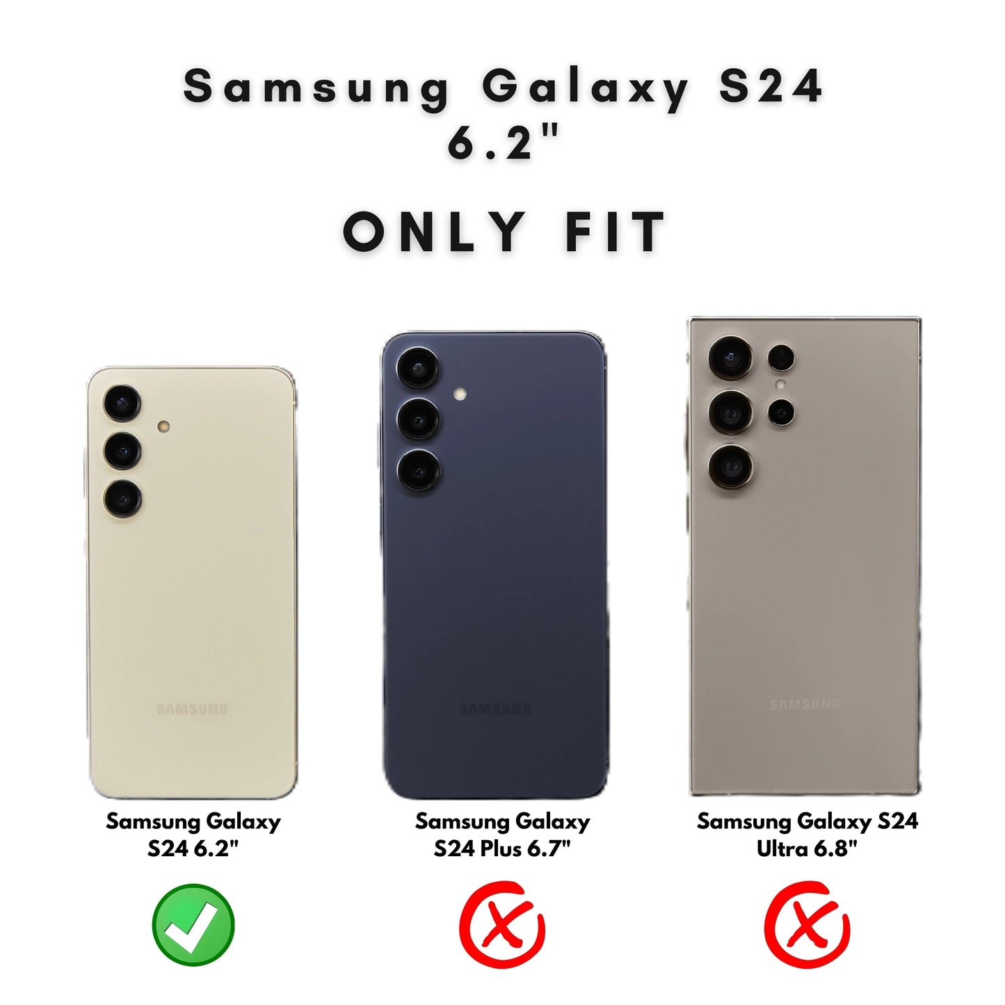 Buffalo Leather Samsung Galaxy S24 Wallet with Detachable Case