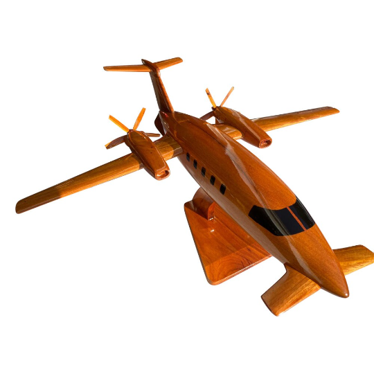 P-180 ( P180 ) Piaggio Mahogany wood Airplane model