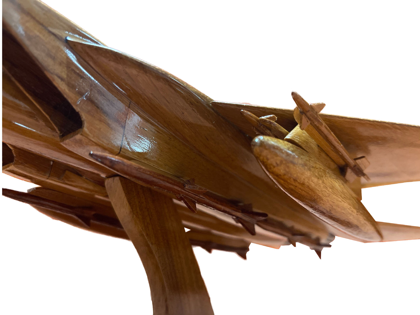 F-15 ( F15 ) Eagle Mahogany Wood Desktop Airplane Model