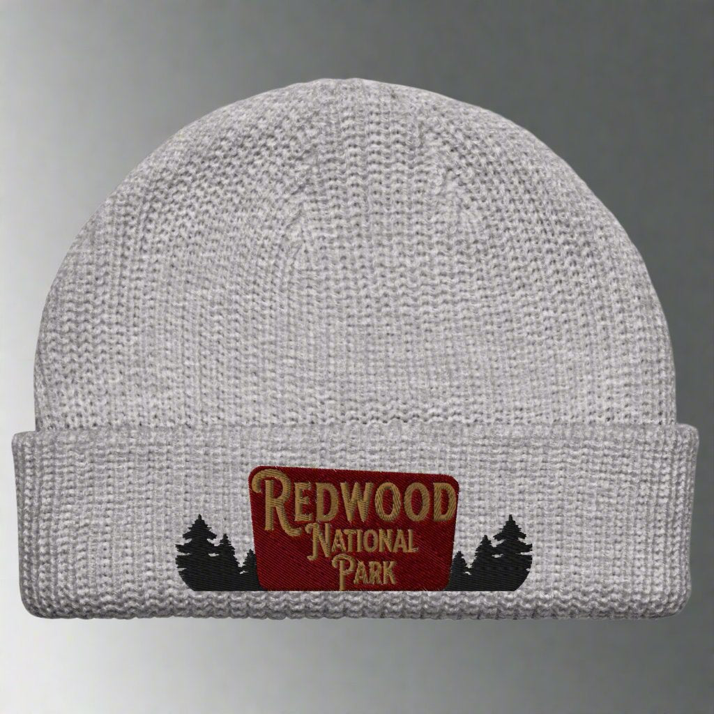 Redwood National Park Embroidered Beanie
