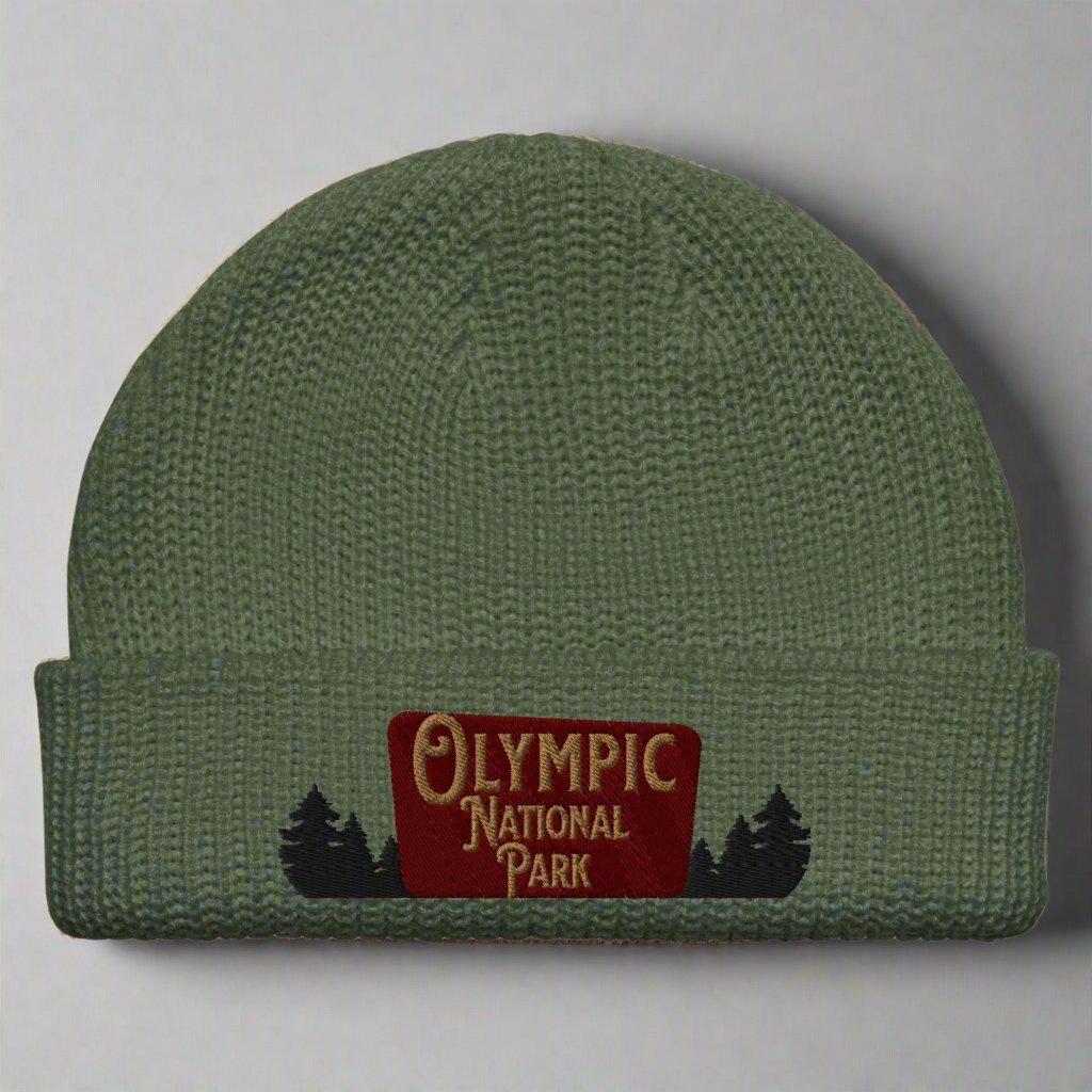 Olympic National Park Embroidered Beanie Winter Hat