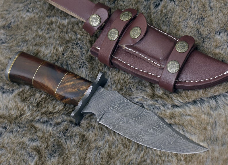 Damascus Hunting Knife