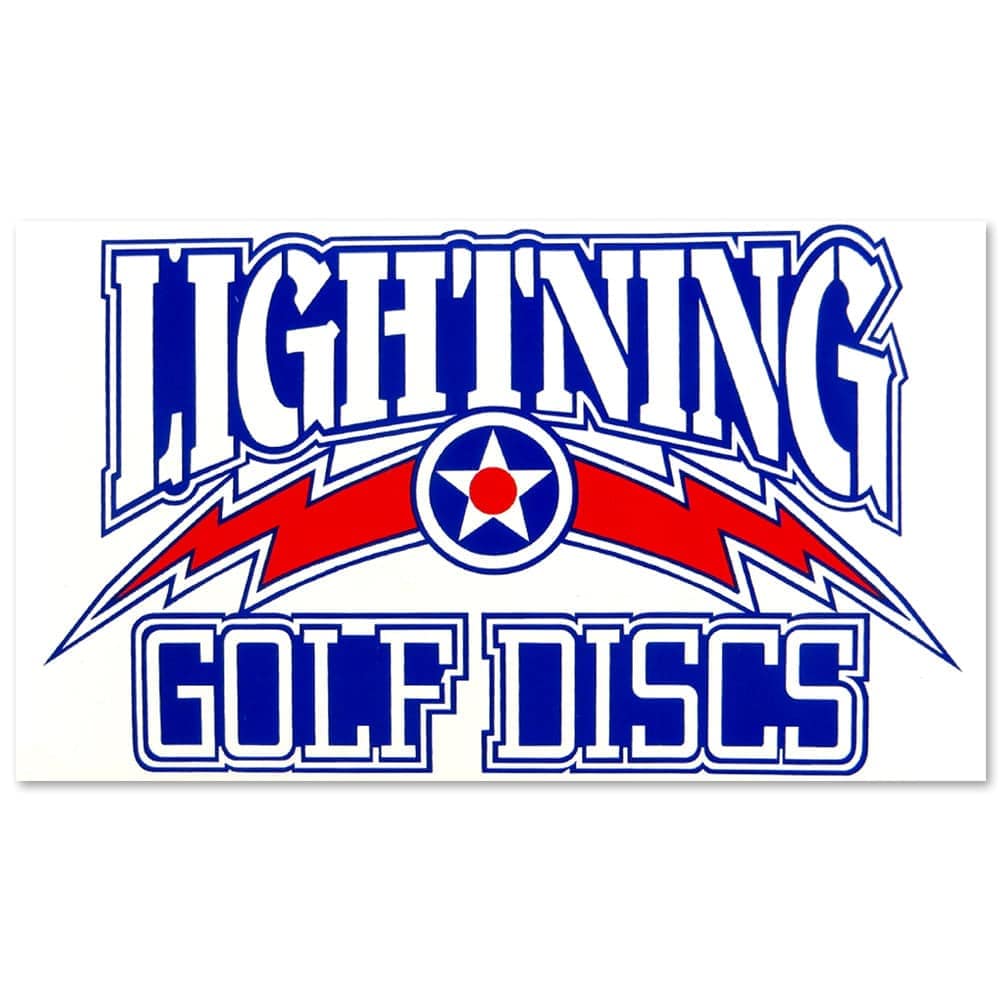 Lightning Golf Discs Logo Sticker