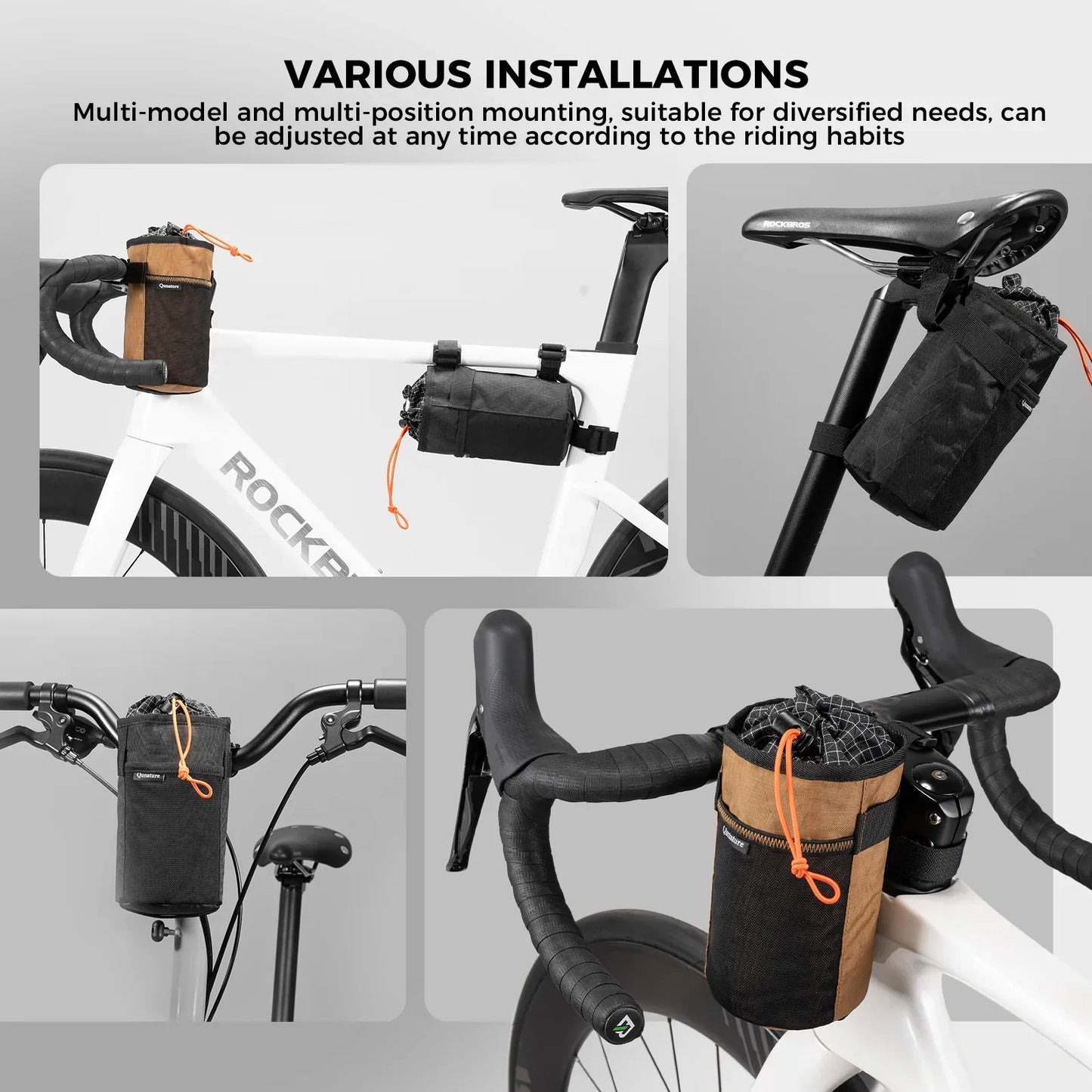 Cold Insulation Water Bottle Holder Bag for Bikepacking 1L