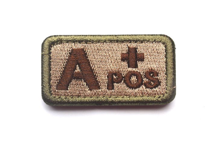 Stat Blood Patch Embroidered Tactical Blood Type Patch - Essential Velcro ID for First ...