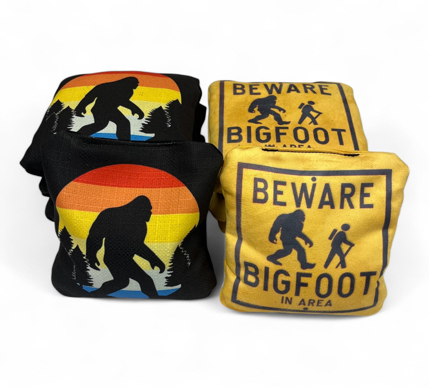 Bigfoot Retro Cornhole bags (set of 8)