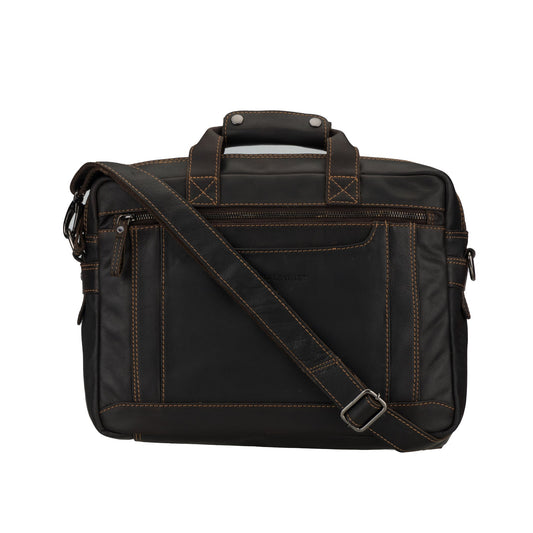 Seattle Briefcase Bag 14" Brown
