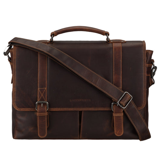 Boston Briefcase 16" Chestnut
