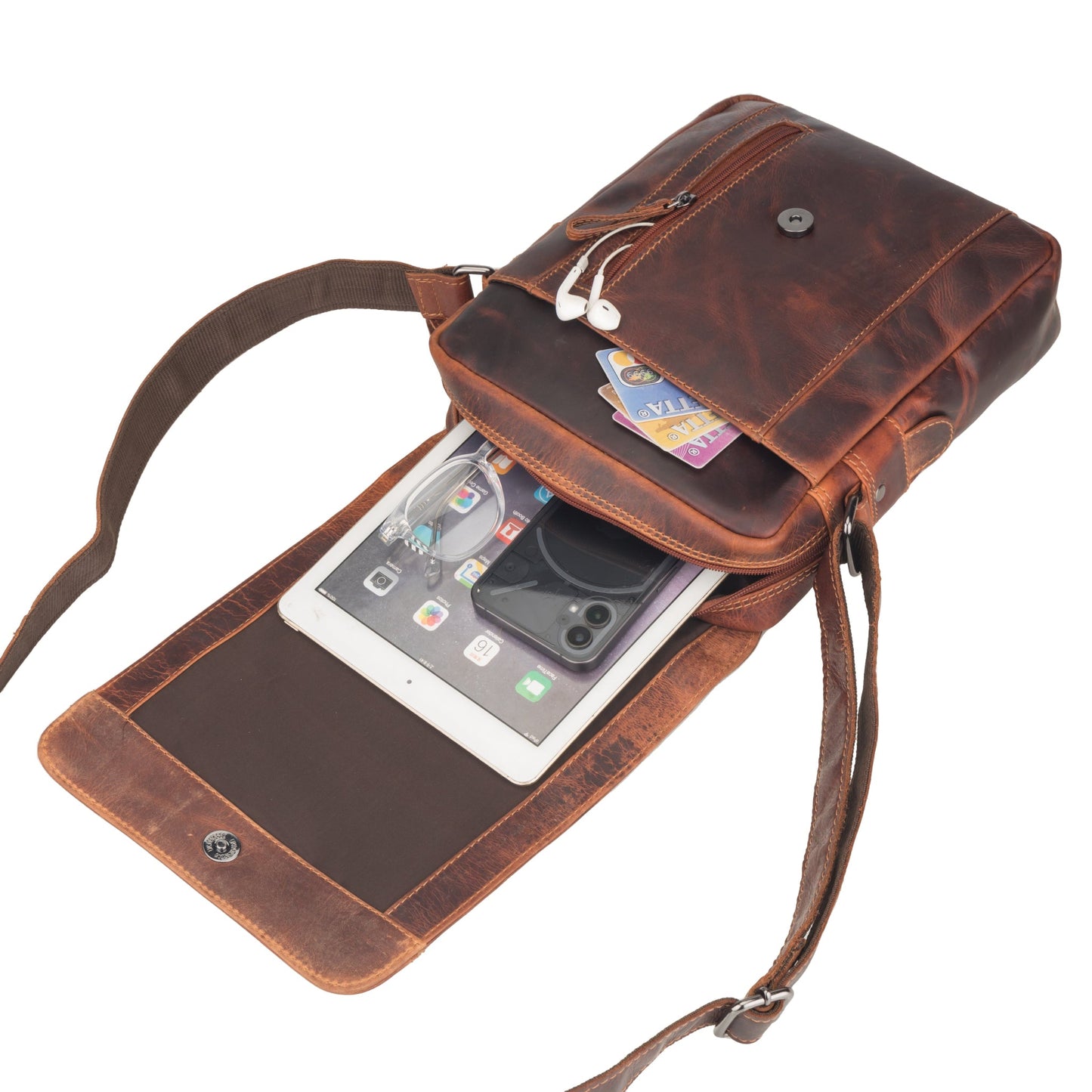 Boulder Messenger Bag Chestnut