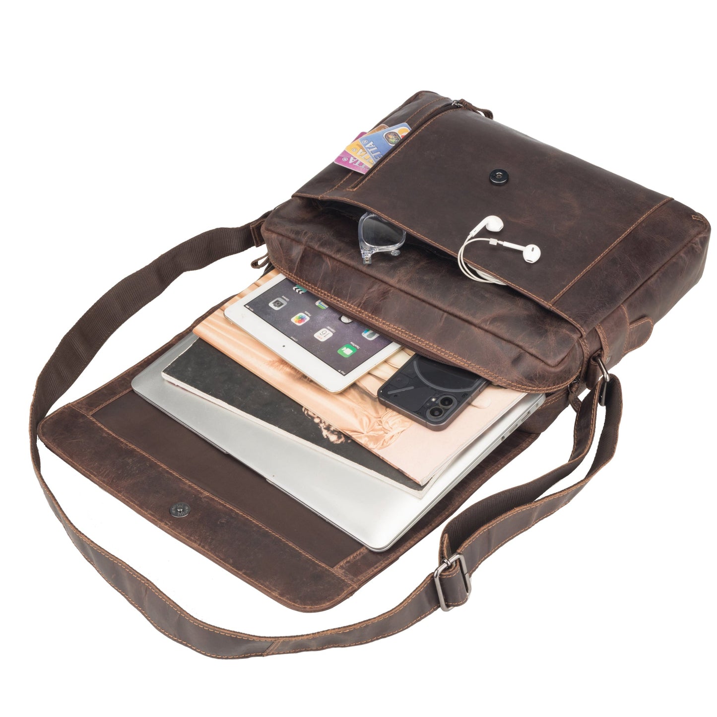 Jordan Messenger Bag 15.6" Brown