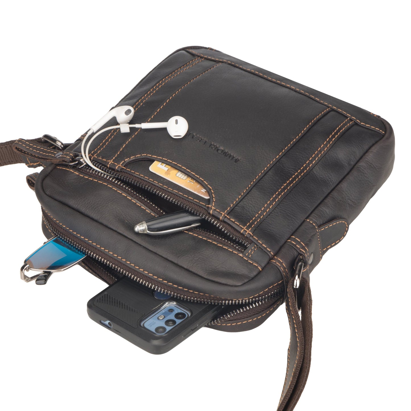 Asheville Messenger Bag Brown
