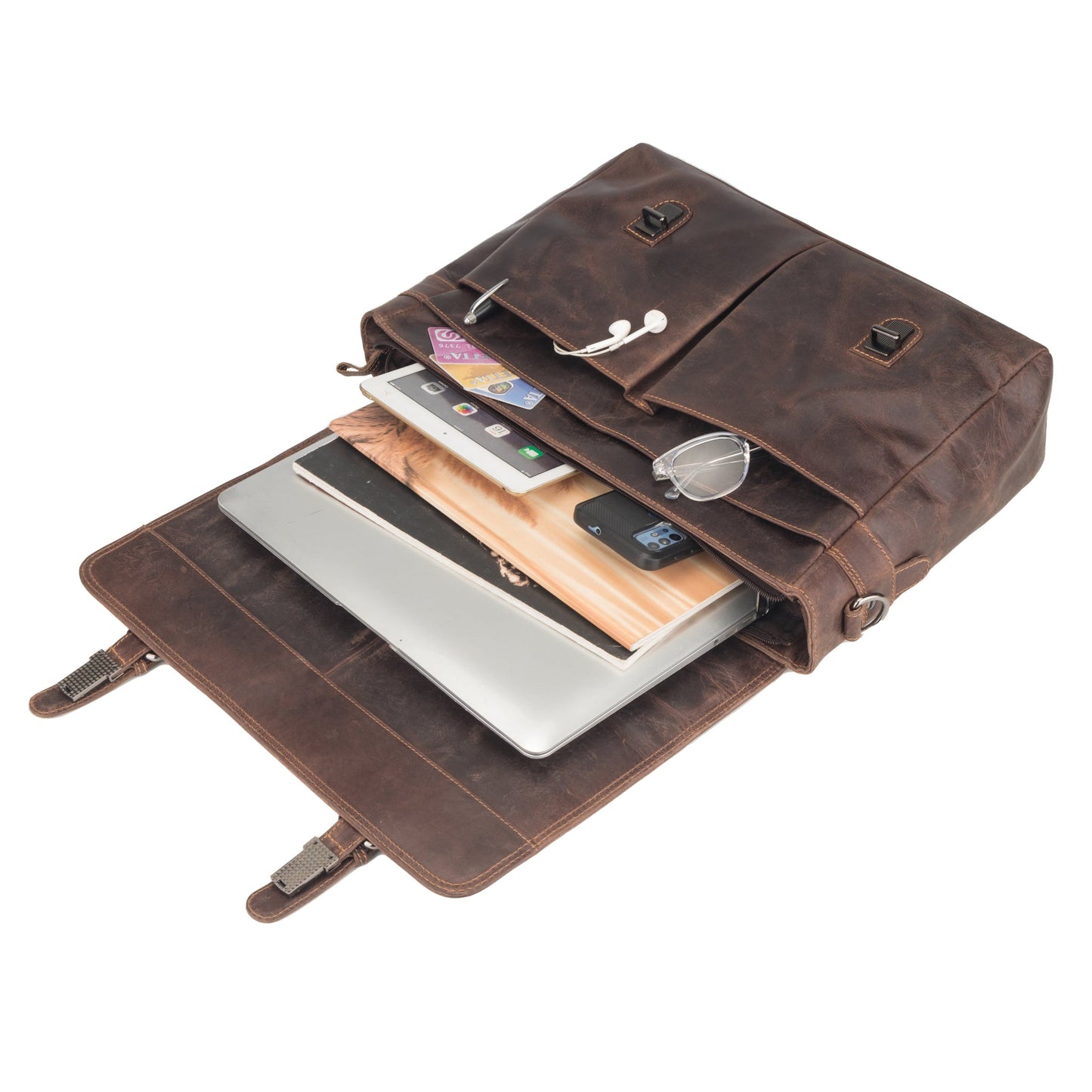 Boston Briefcase 16" Brown