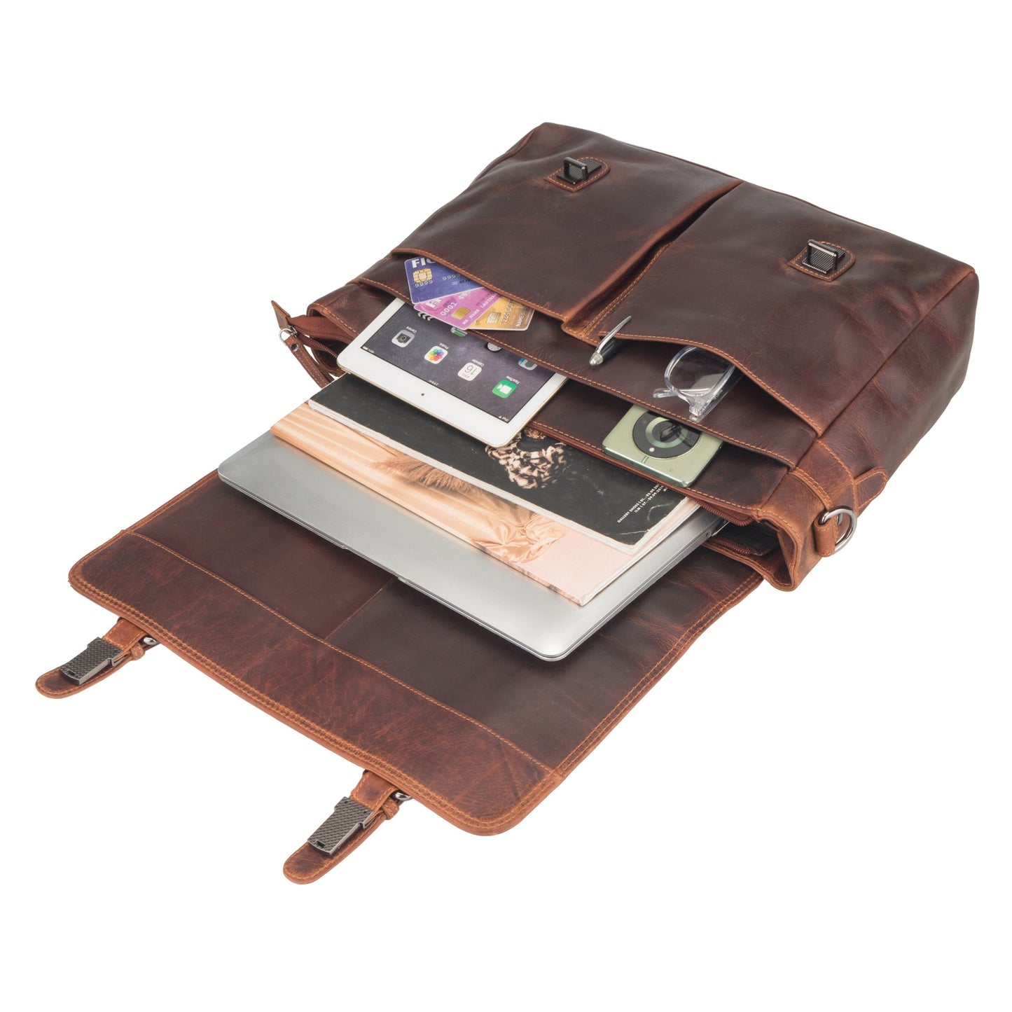 Boston Briefcase 16" Chestnut