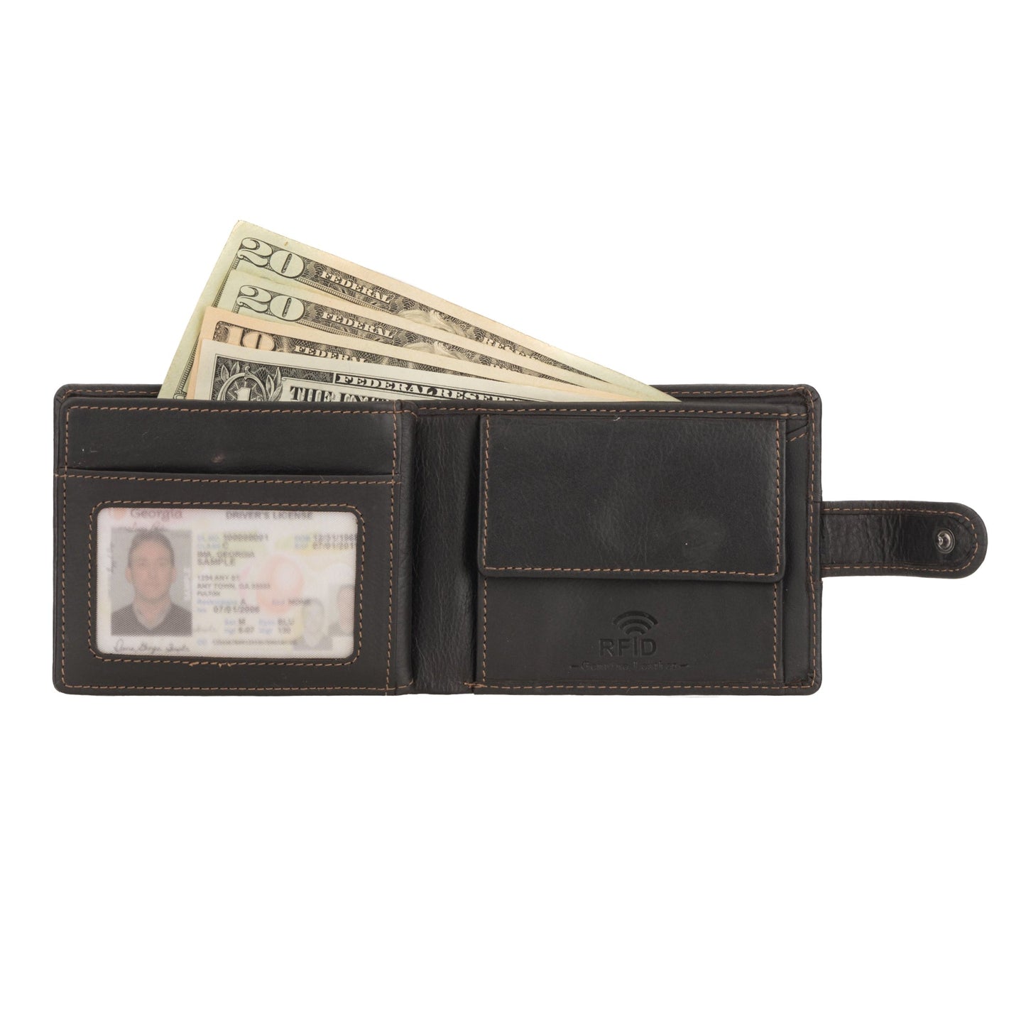 Phoenix Clip Wallet Brown