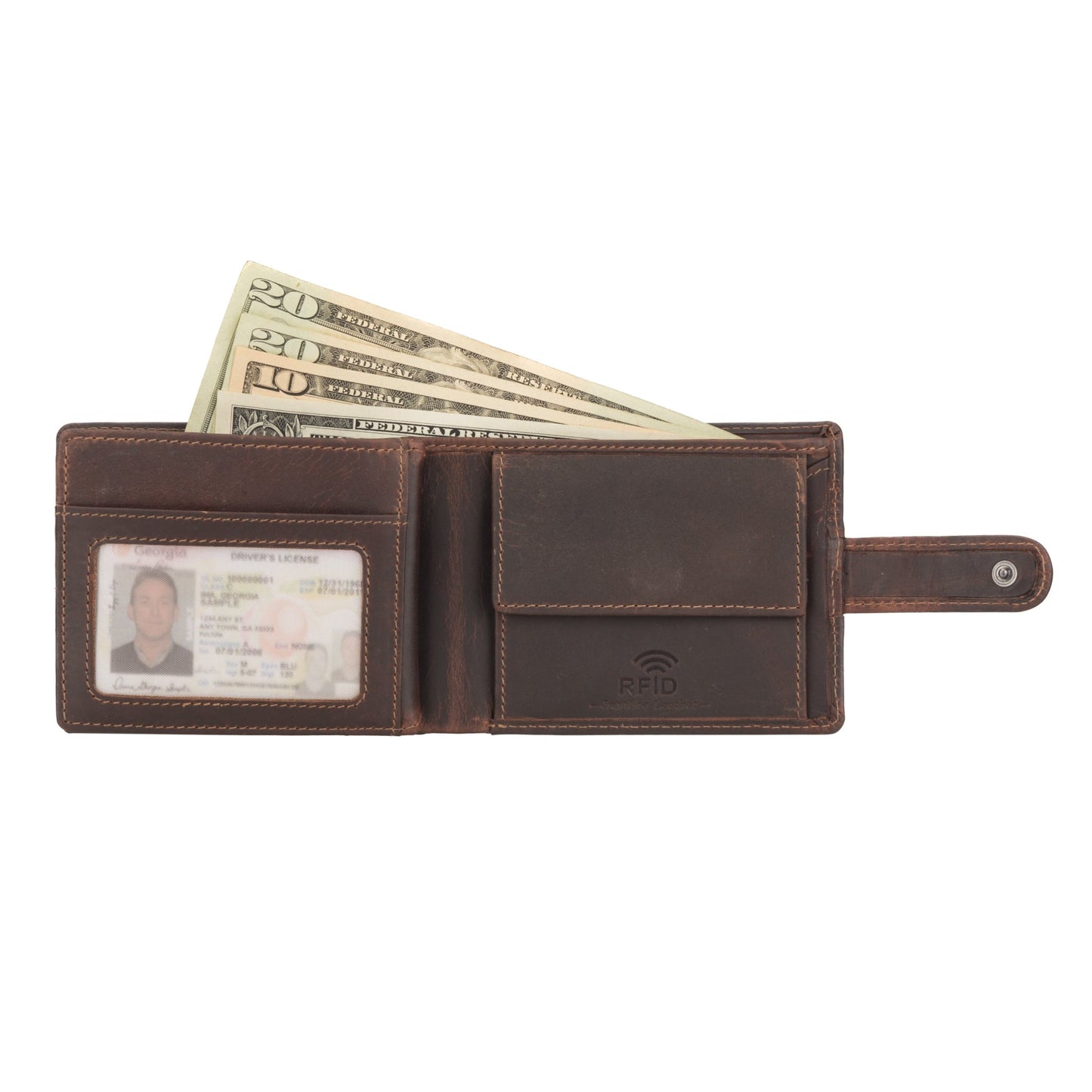 Phoenix Clip Wallet Chestnut