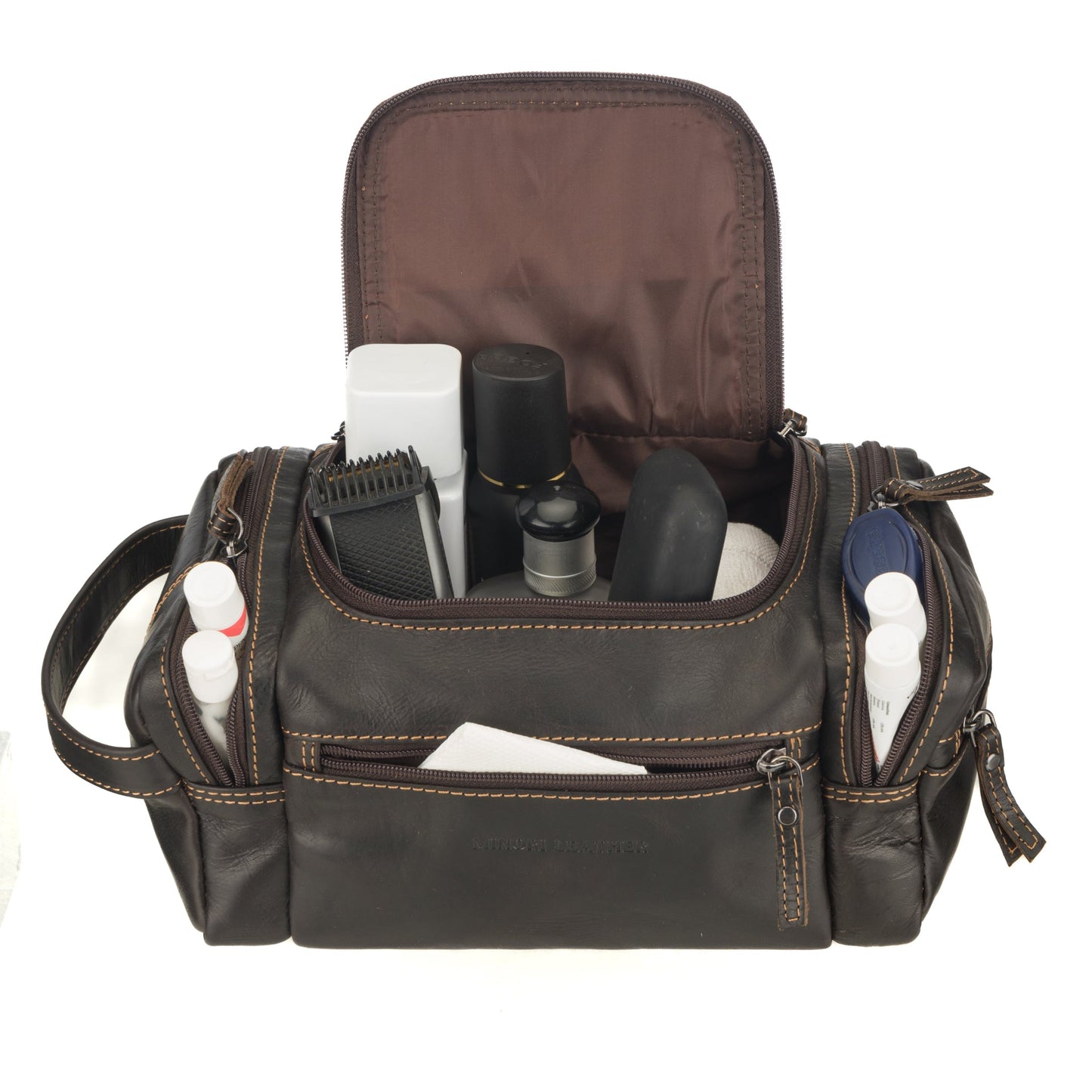 Winston Toiletry Bag Brown