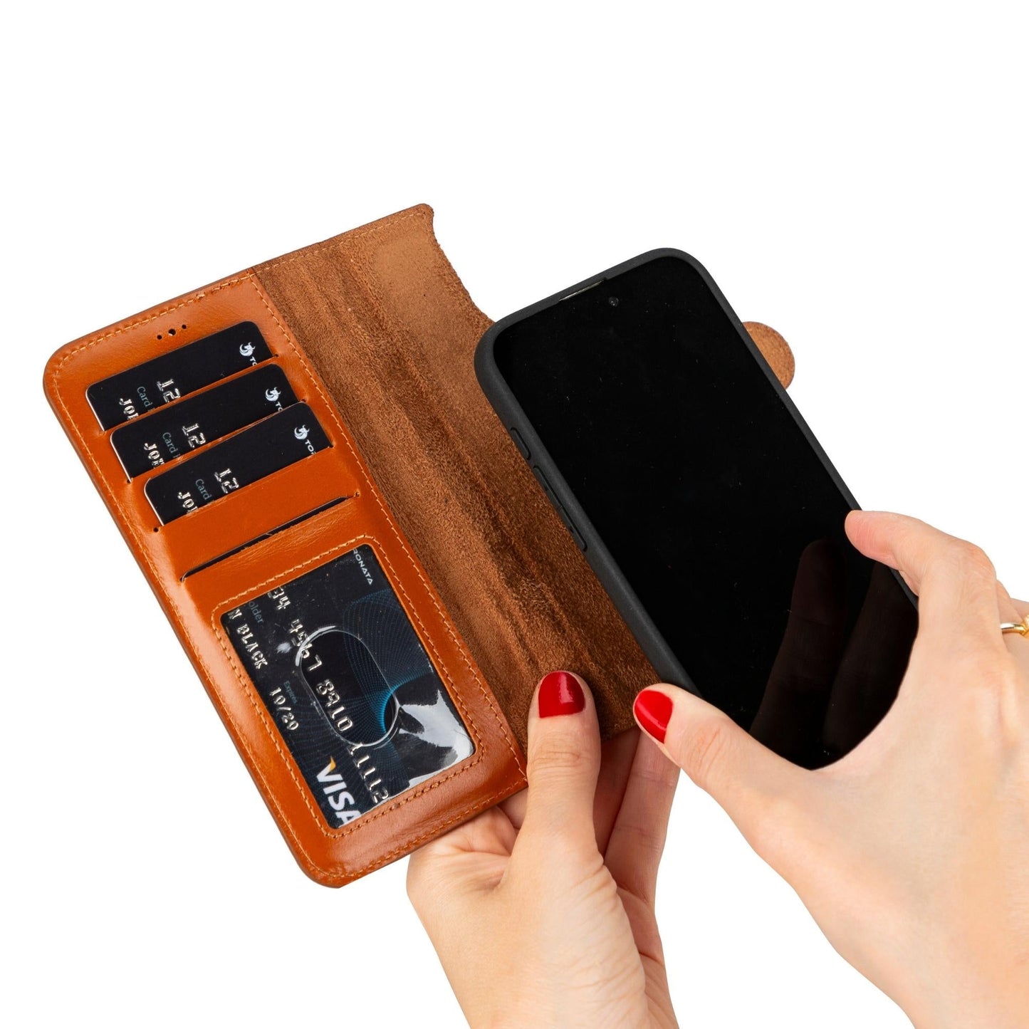 Casper iPhone 14 Series Detachable Leather Wallet Case