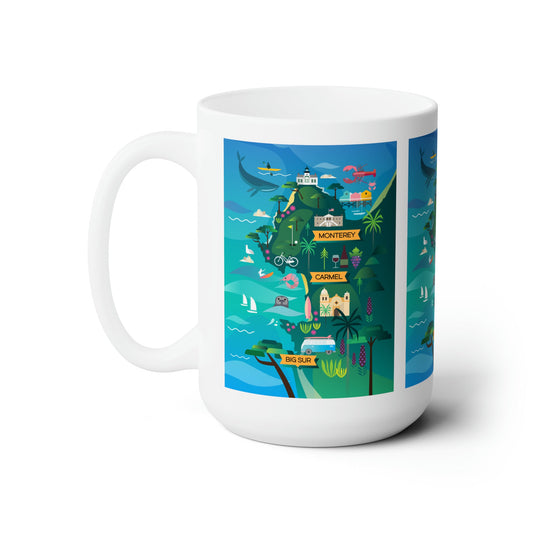 Monterey + Carmel Ceramic Mug 11oz or 15oz