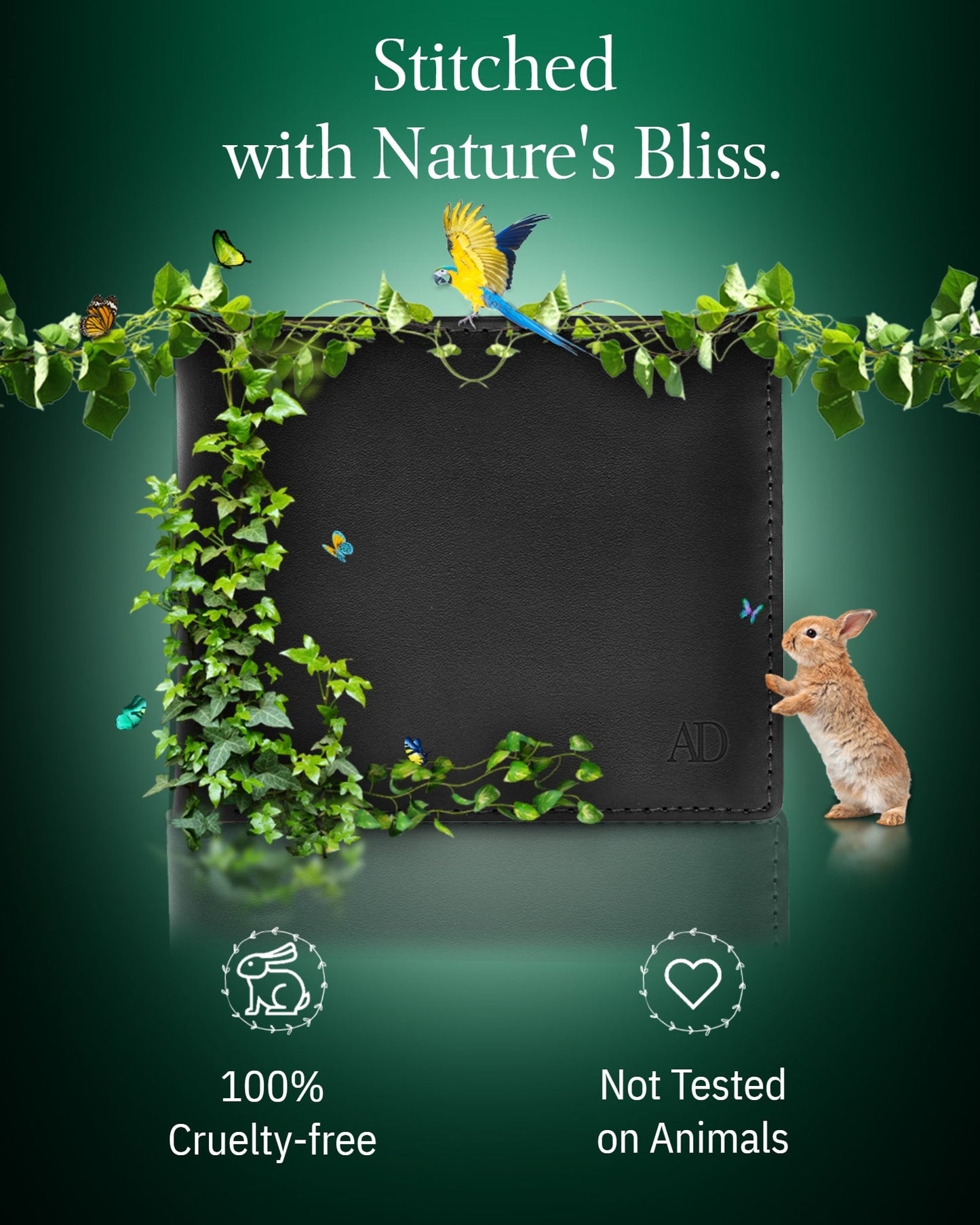 Vegan Leather Bifold Wallet