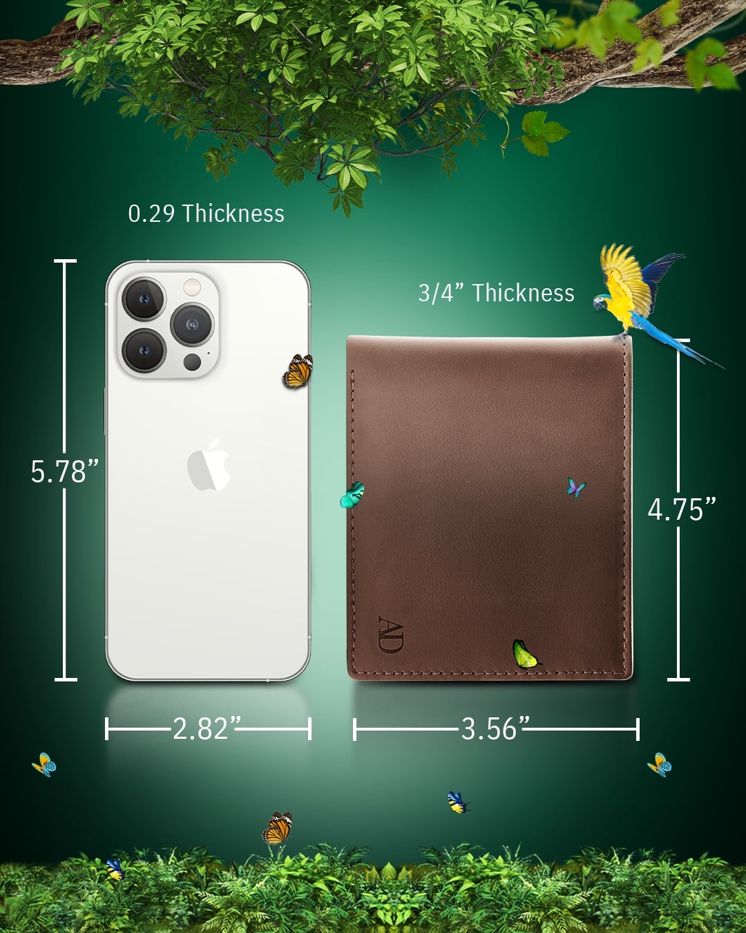 Vegan Leather Bifold Wallet