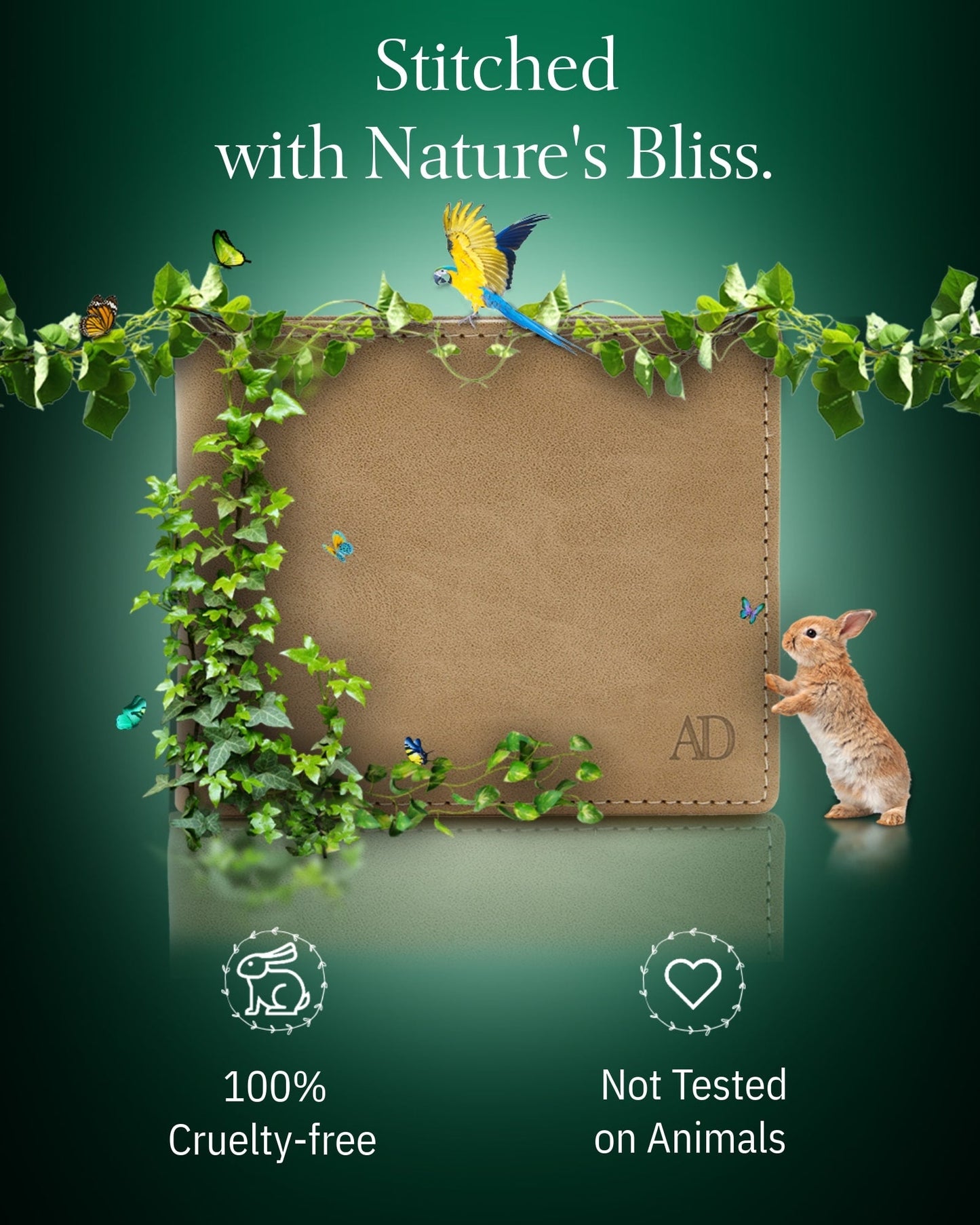 Vegan Leather Bifold Wallet