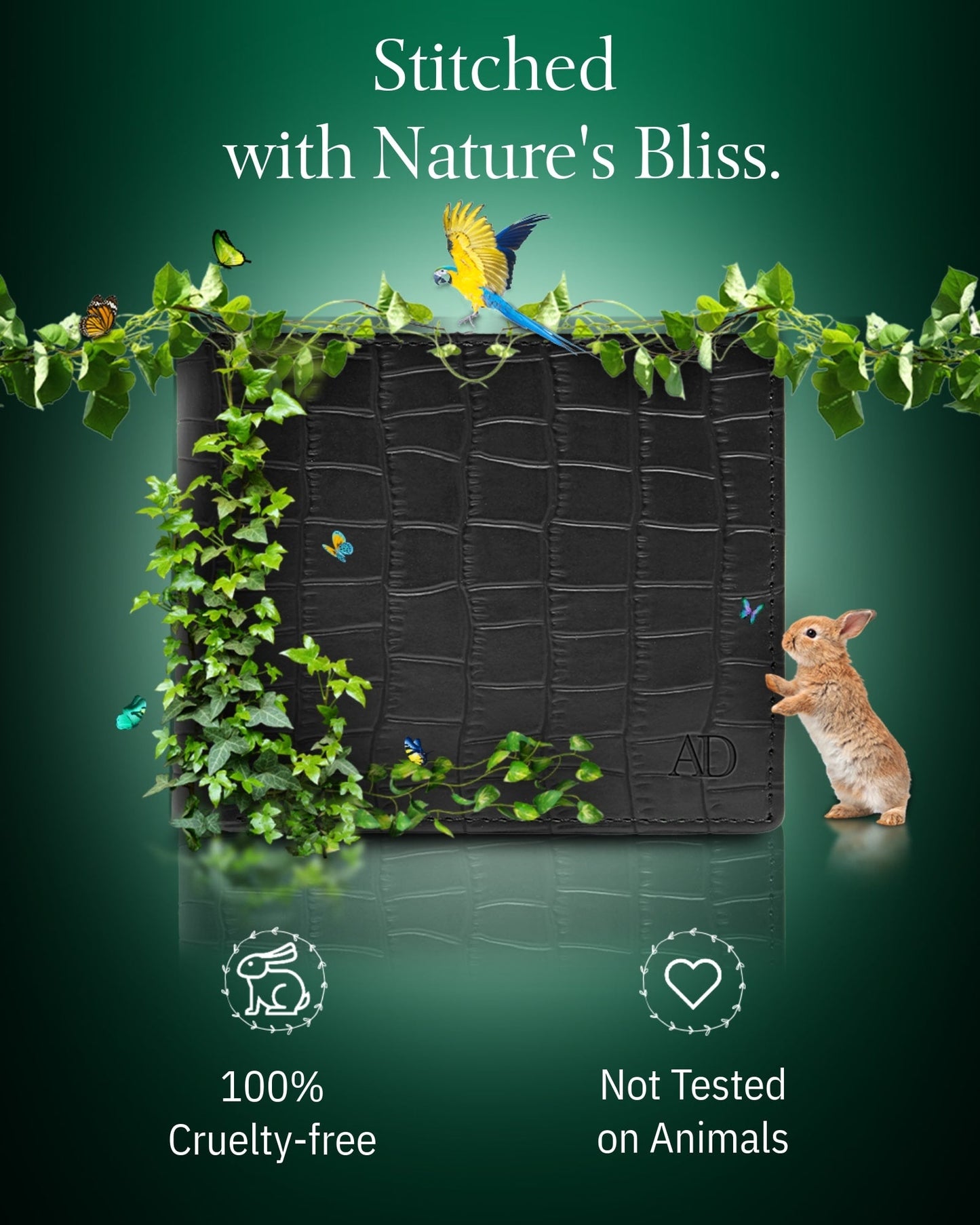 Vegan Leather Bifold Wallet