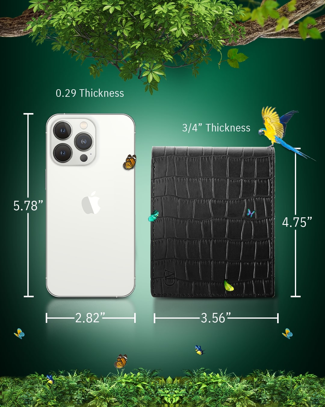 Vegan Leather Bifold Wallet