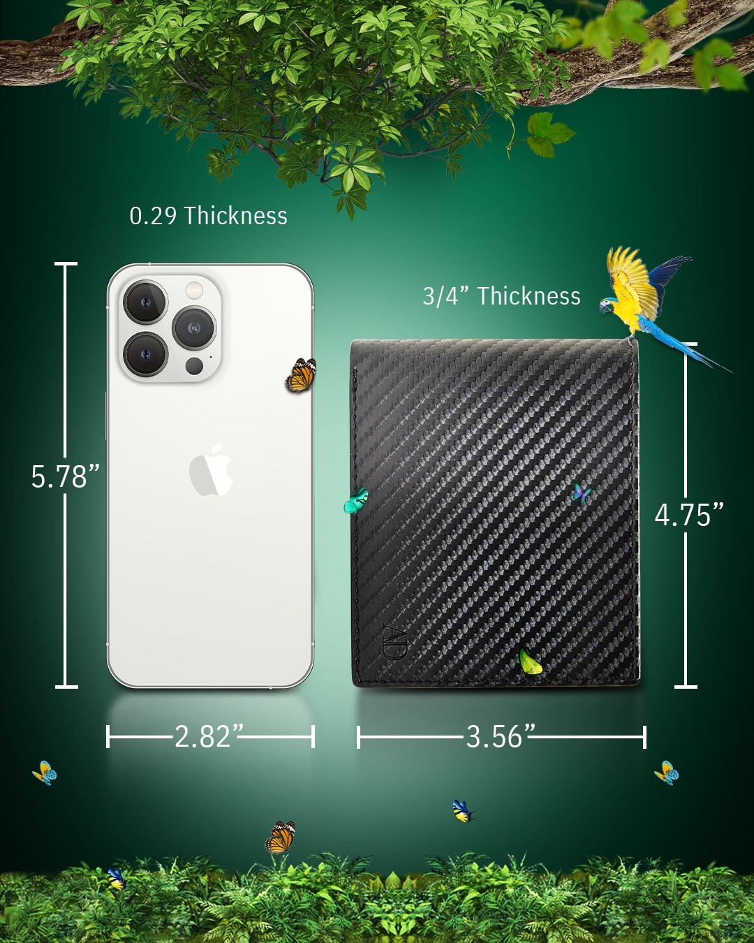 Vegan Leather Bifold Wallet