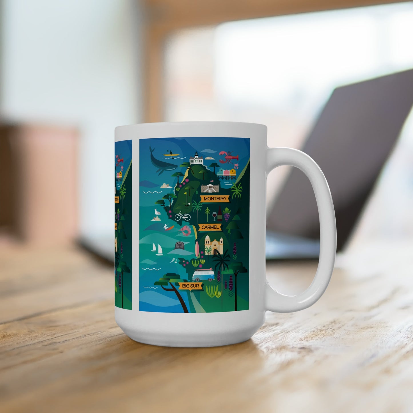 Monterey + Carmel Ceramic Mug 11oz or 15oz