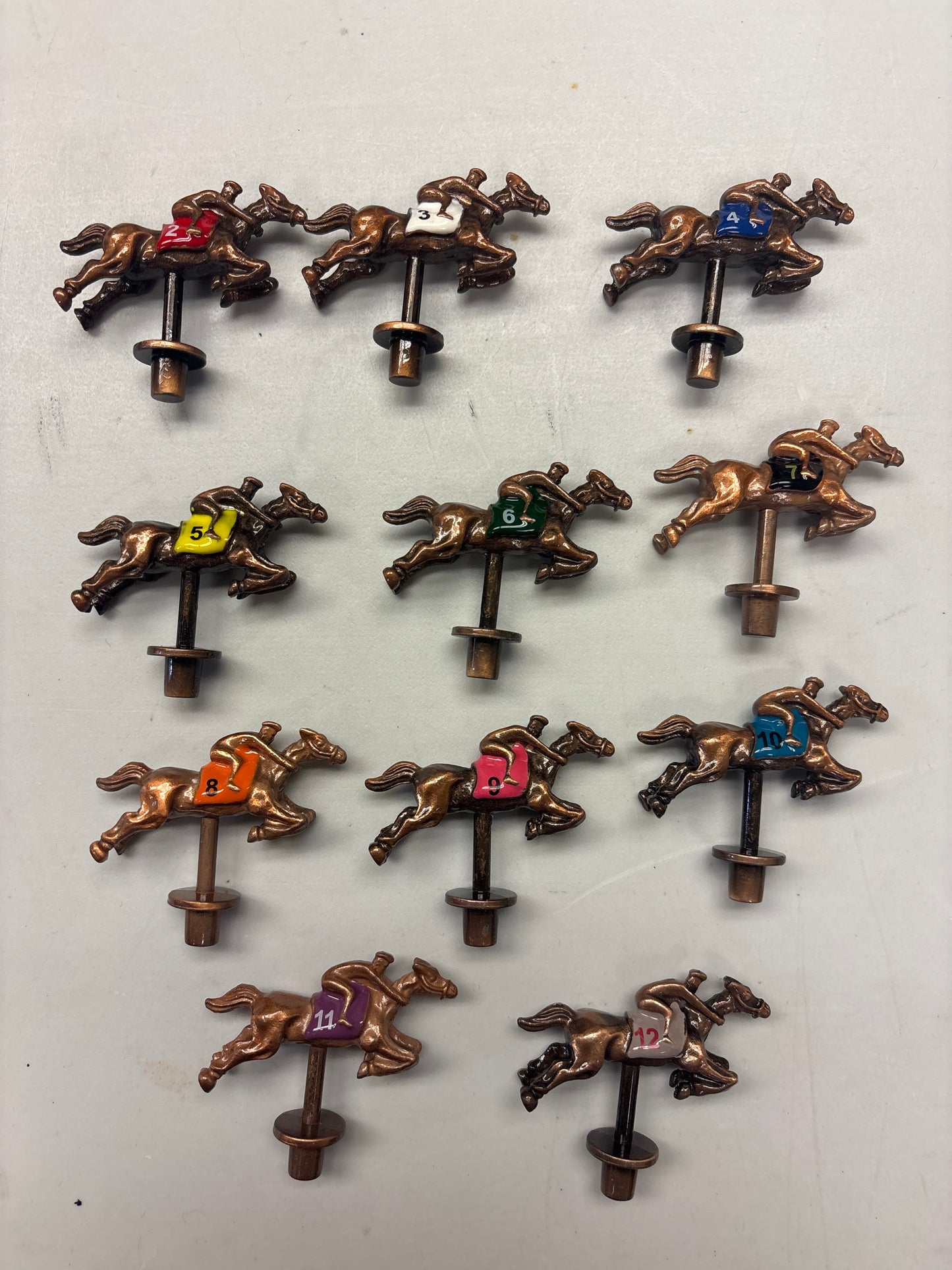 XL Horse Race Party Game - New Heavy Duty Metal Horse Numbered 2-12