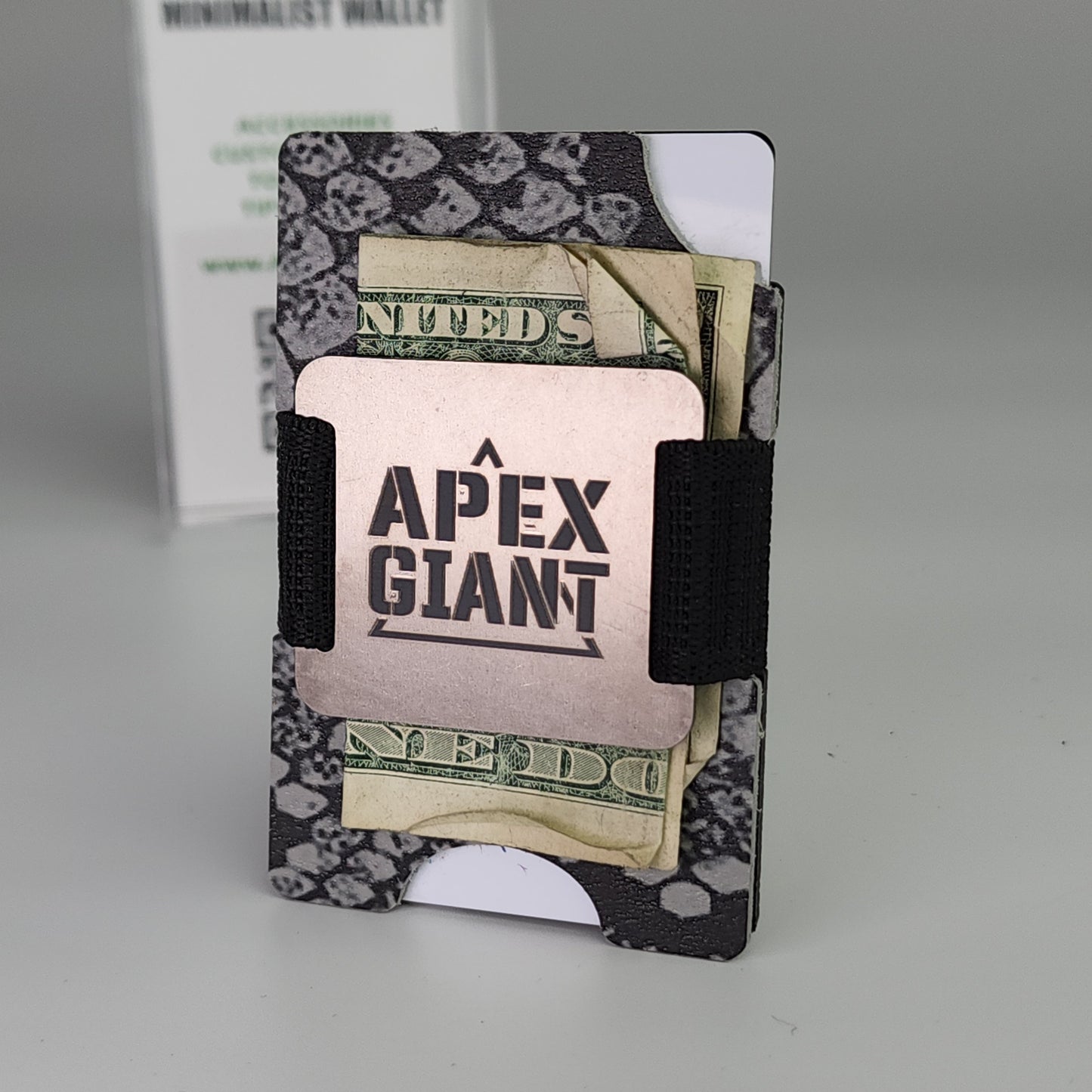 Wallet - Snake Skin Gray Rattler - APEX GIANT