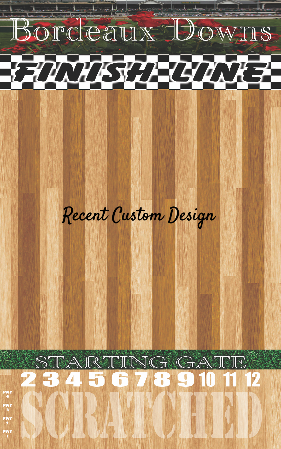 XL Horse Race Party Game - New Heavy Duty Metal Horse Numbered 2-12