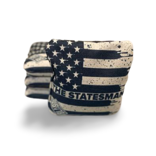 The Statesmen Pro Cornhole Bags (6/9).  Flat fill, smaller profile.