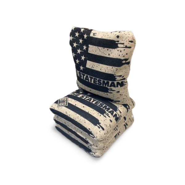 The Statesmen Pro Cornhole Bags (6/9).  Flat fill, smaller profile.